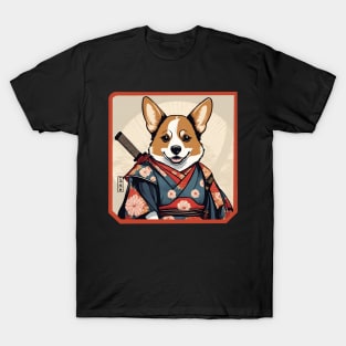 Samurai corgi T-Shirt